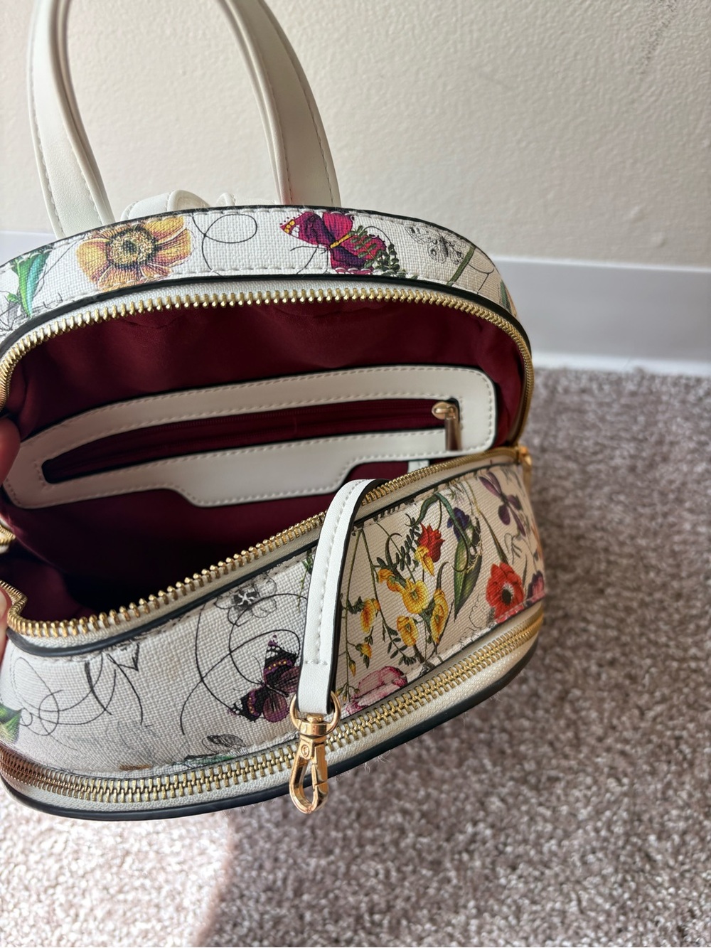 Floral Print Mini Backpack & Wallet Set - Picture 5 of 8